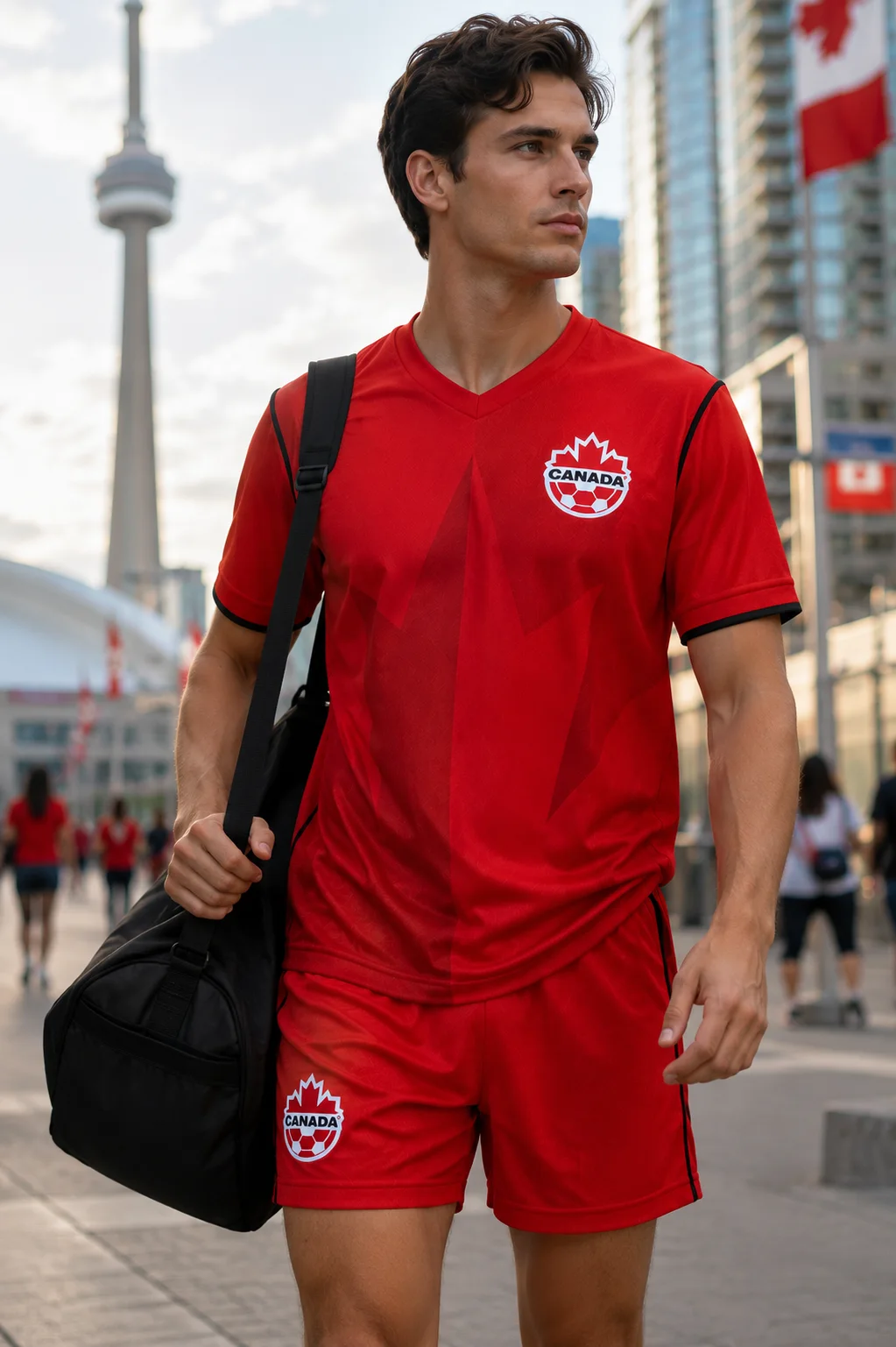 Canada Home Kit 2026 – Red Jersey + Shorts Set (Adult)