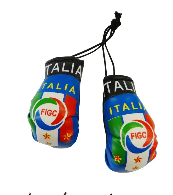 Italia Figc [blue] Flag Souvenir Mini Boxing Gloves