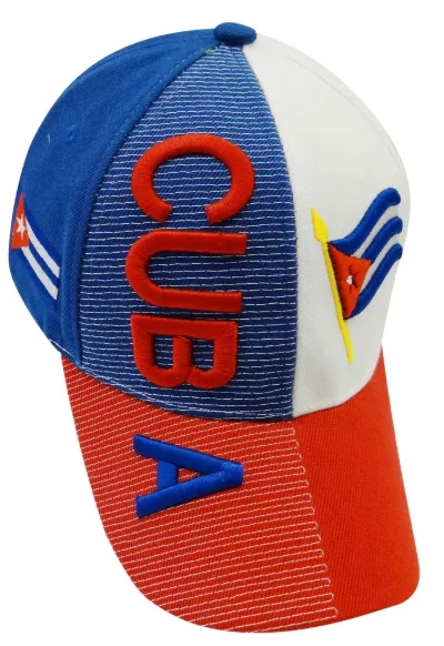 Cuba Flag 3d Embroidered Cap