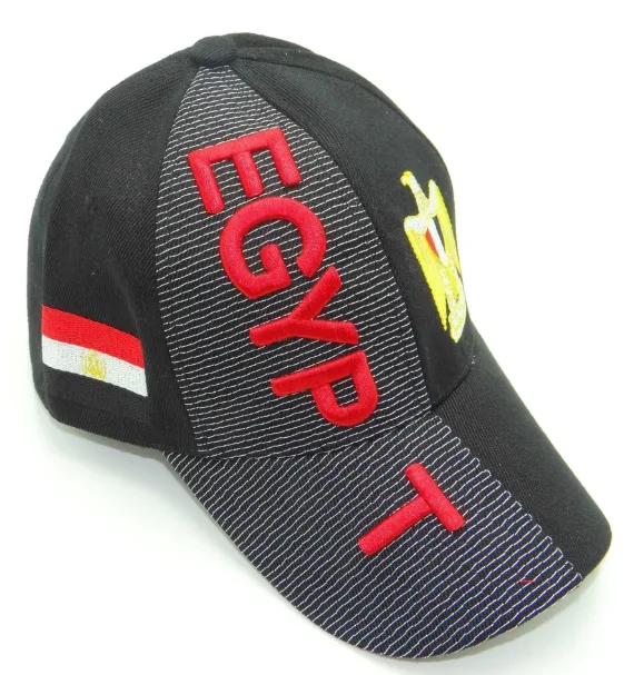Egypt Flag 3d Embroidered Cap