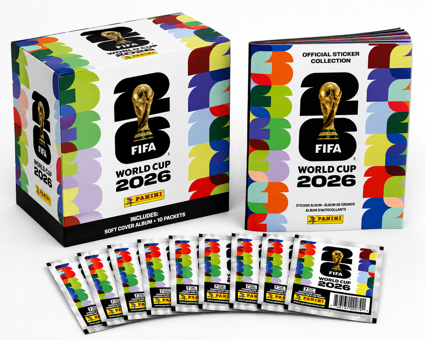 Panini FIFA World Cup 2026 Bundle – Hard Cover Album + 50-Pack Box